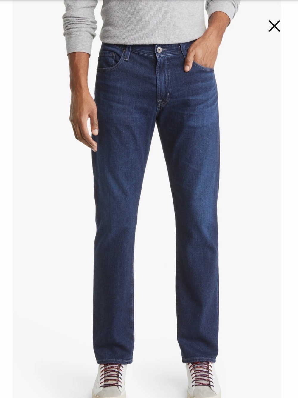 Ag Adriano Goldschmied Men's Slim fit Jeans in Dark Blue